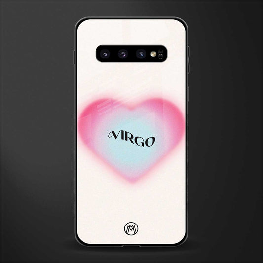 virgo minimalistic glass case for samsung galaxy s10 plus image