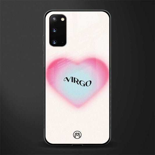 virgo minimalistic glass case for samsung galaxy s20 image