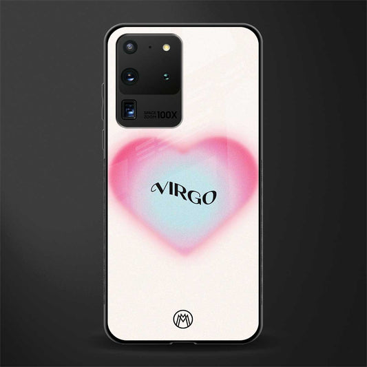 virgo minimalistic glass case for samsung galaxy s20 ultra image