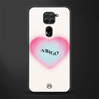 virgo minimalistic glass case for redmi note 9 image