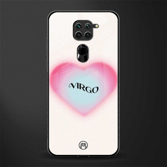 virgo minimalistic glass case for redmi note 9 image