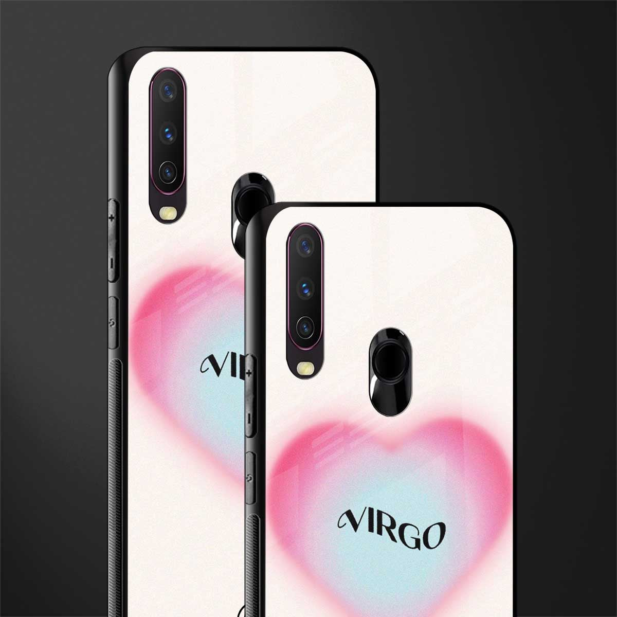 virgo minimalistic glass case for vivo y12 image-2