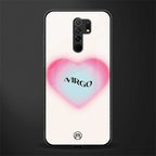 virgo minimalistic glass case for redmi 9 prime image