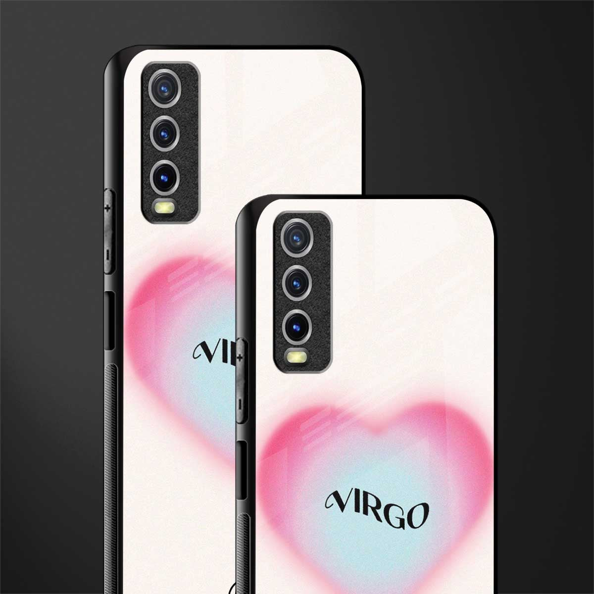 virgo minimalistic glass case for vivo y12s image-2