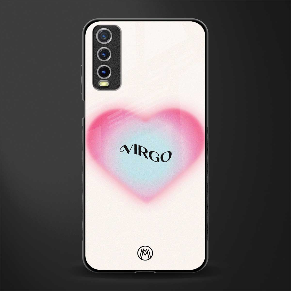 virgo minimalistic glass case for vivo y12g image