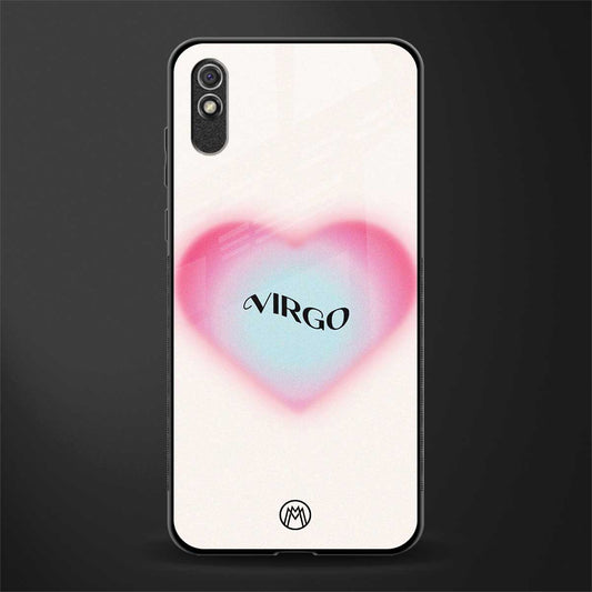 virgo minimalistic glass case for redmi 9a image