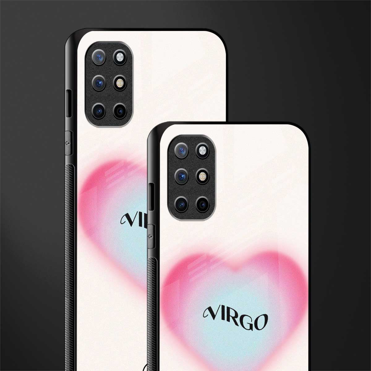 virgo minimalistic glass case for oneplus 8t image-2