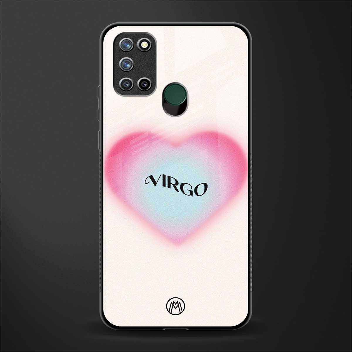 virgo minimalistic glass case for realme 7i image