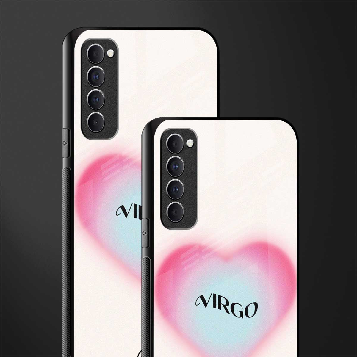 virgo minimalistic glass case for oppo reno 4 pro image-2