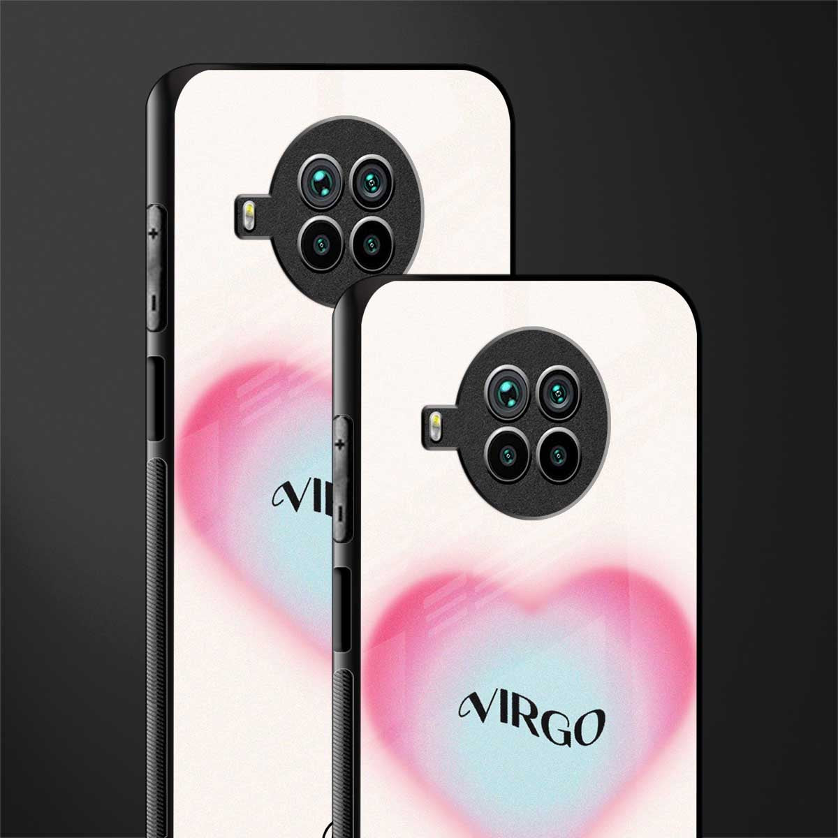 virgo minimalistic glass case for mi 10i image-2