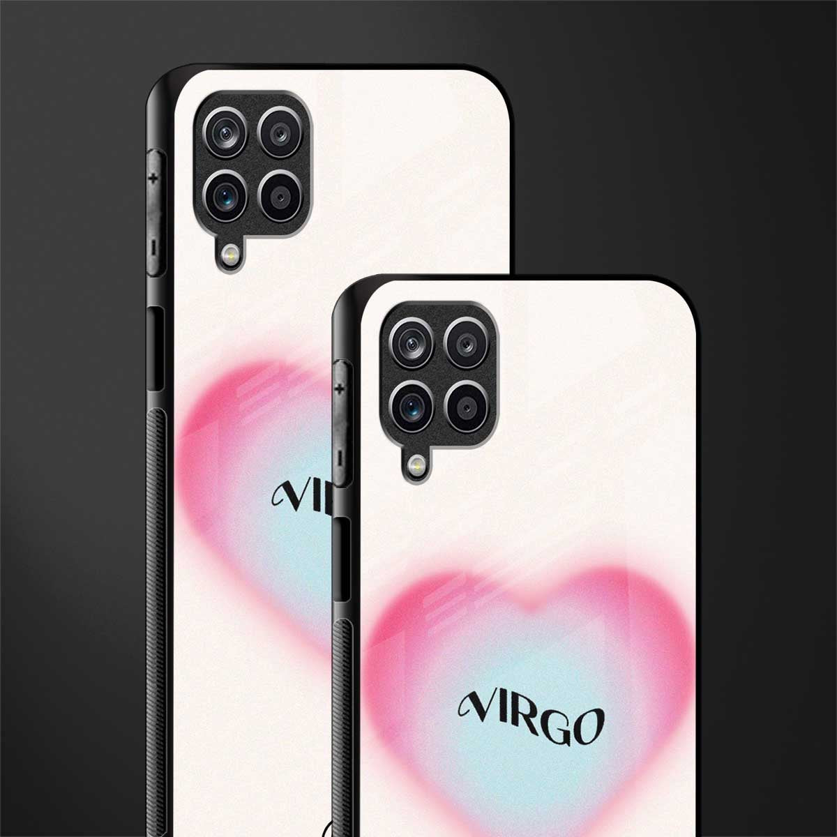 virgo minimalistic glass case for samsung galaxy m12 image-2