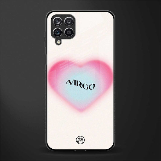 virgo minimalistic glass case for samsung galaxy f12 image