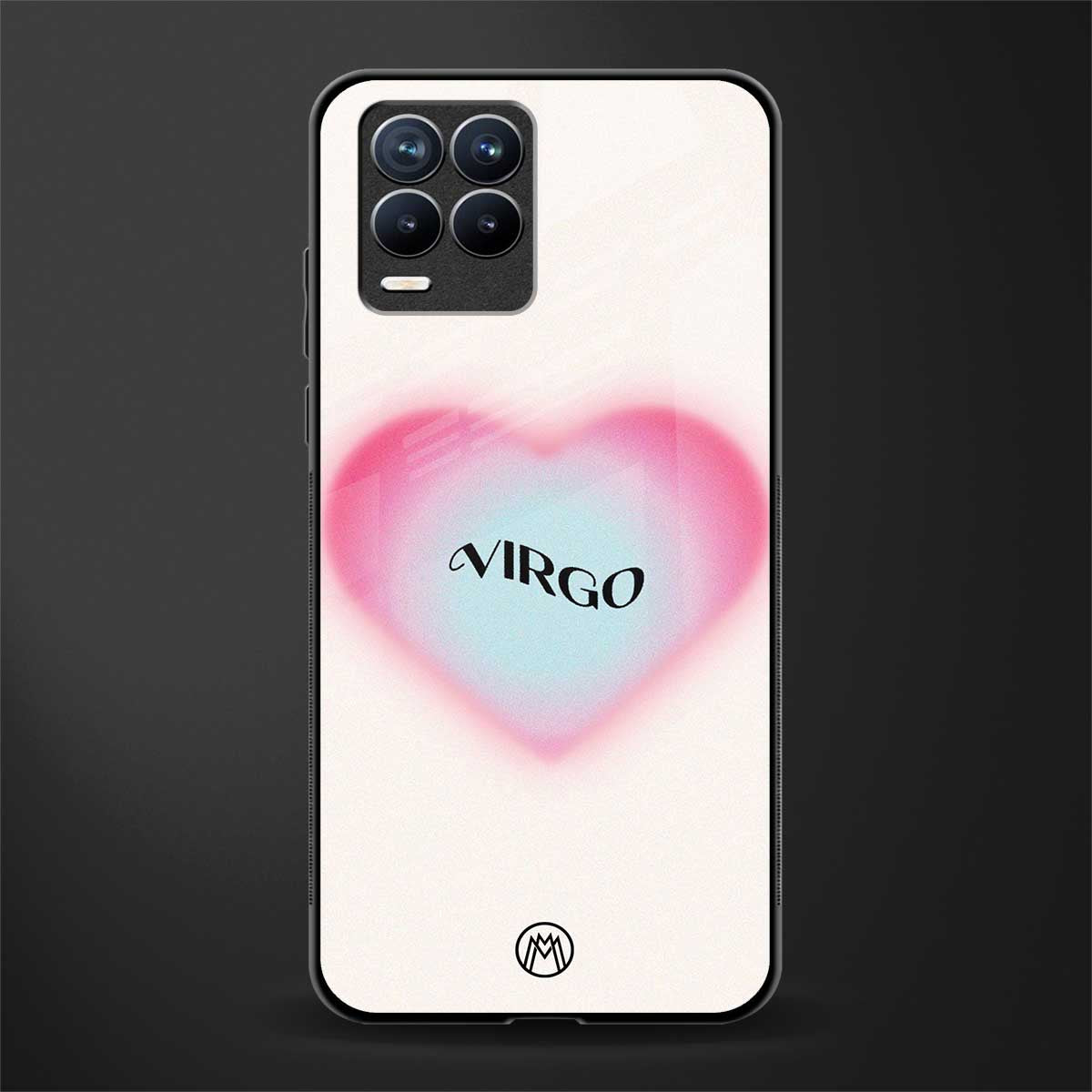virgo minimalistic glass case for realme 8 4g image
