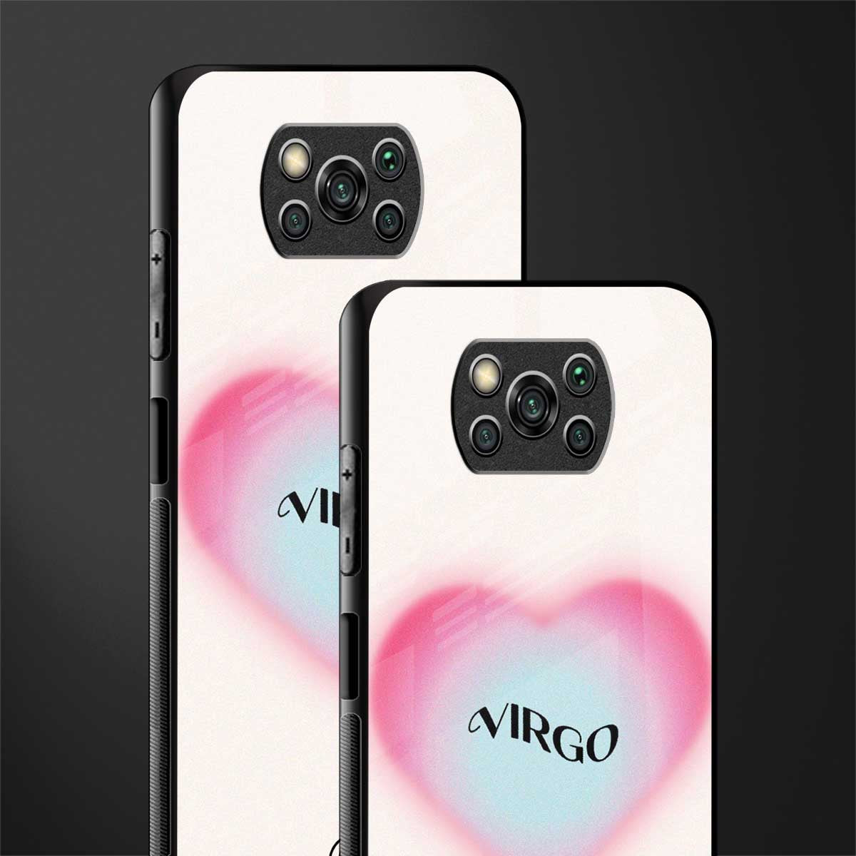 virgo minimalistic glass case for poco x3 image-2