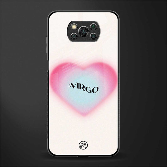 virgo minimalistic glass case for poco x3 image