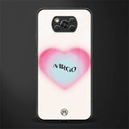 virgo minimalistic glass case for poco x3 pro image