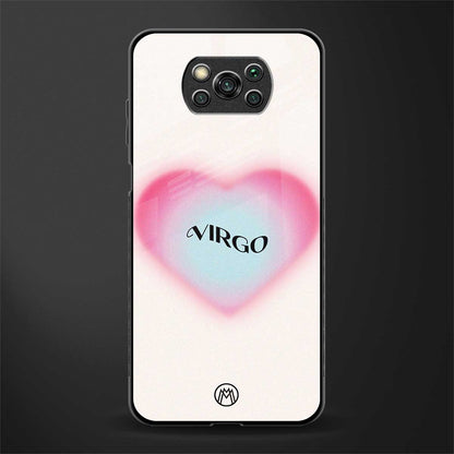 virgo minimalistic glass case for poco x3 pro image