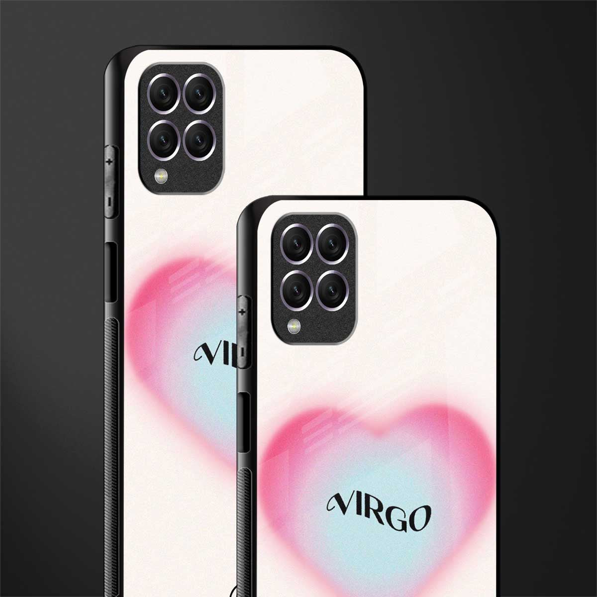 virgo minimalistic glass case for samsung galaxy f62 image-2