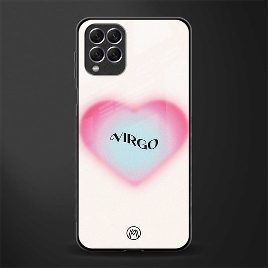 virgo minimalistic glass case for samsung galaxy f62 image