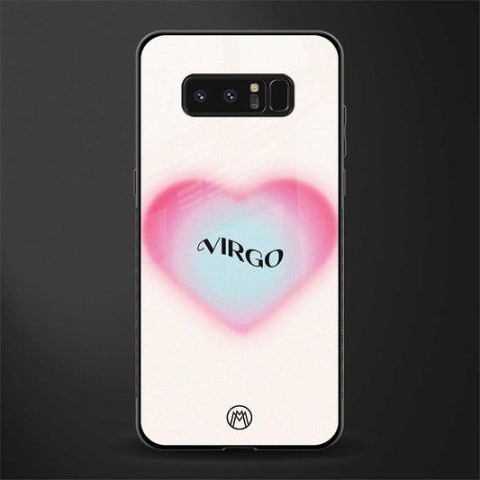 virgo minimalistic glass case for samsung galaxy note 8 image