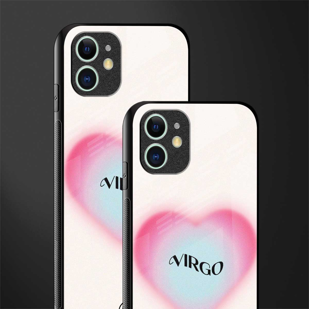 virgo minimalistic glass case for iphone 12 mini image-2