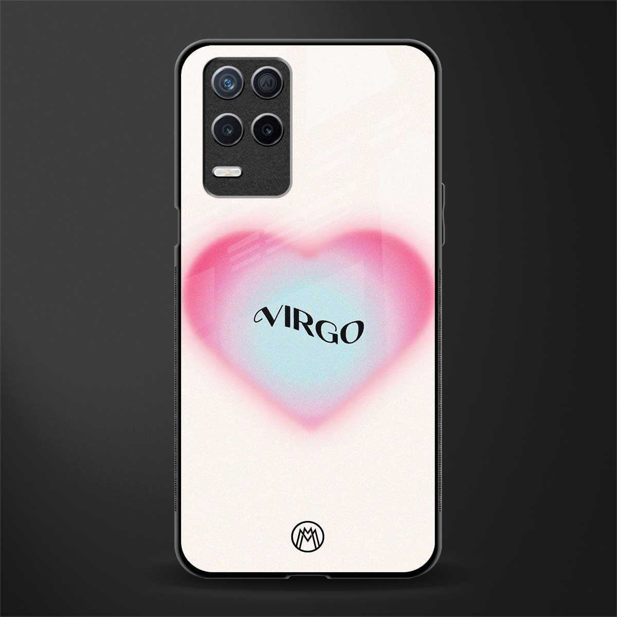 virgo minimalistic glass case for realme narzo 30 5g image