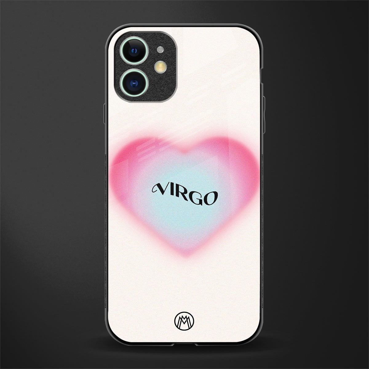 virgo minimalistic glass case for iphone 12 mini image