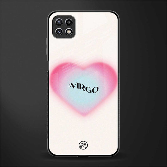 virgo minimalistic glass case for samsung galaxy a22 5g image