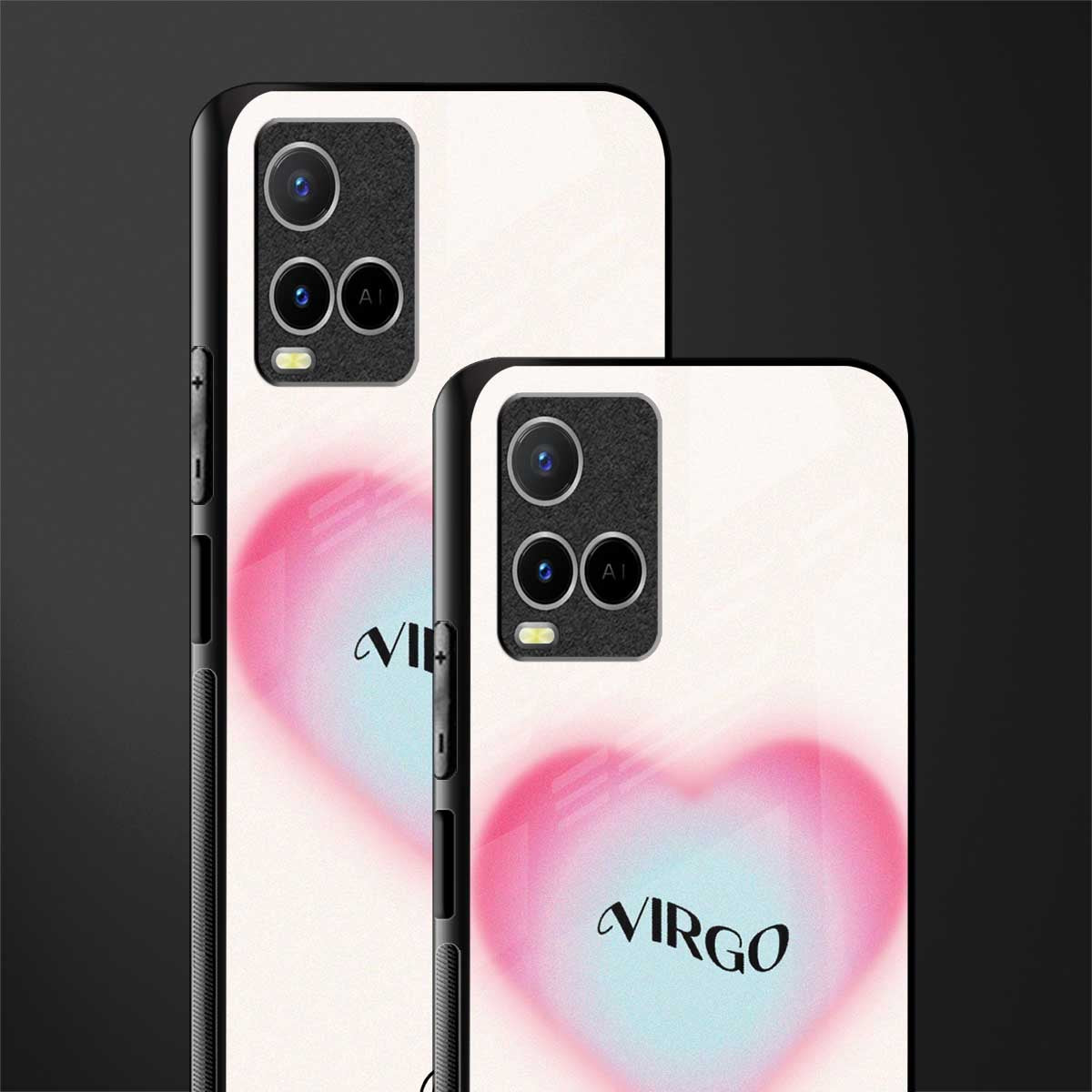 virgo minimalistic glass case for vivo y21s image-2