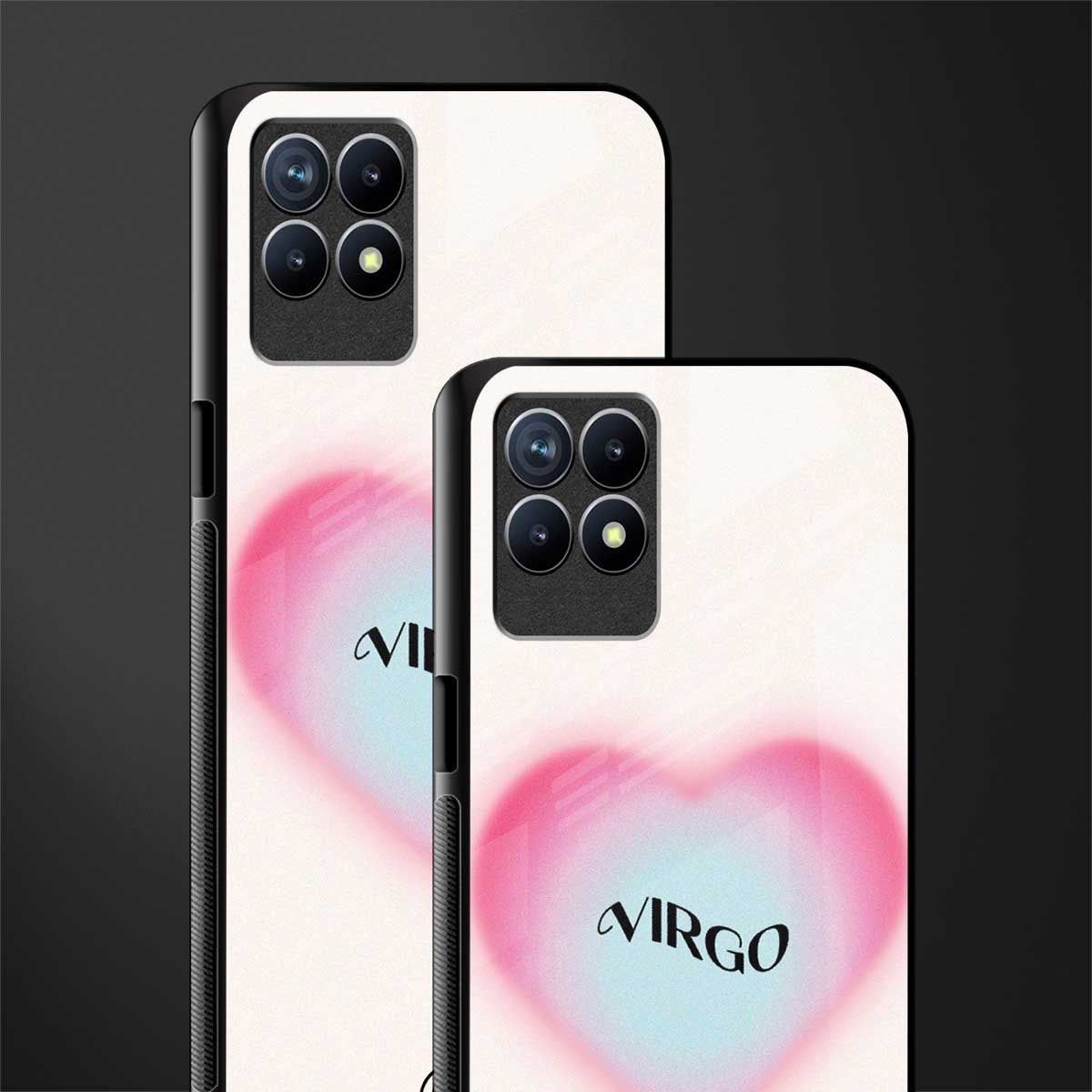 virgo minimalistic glass case for realme 8i image-2