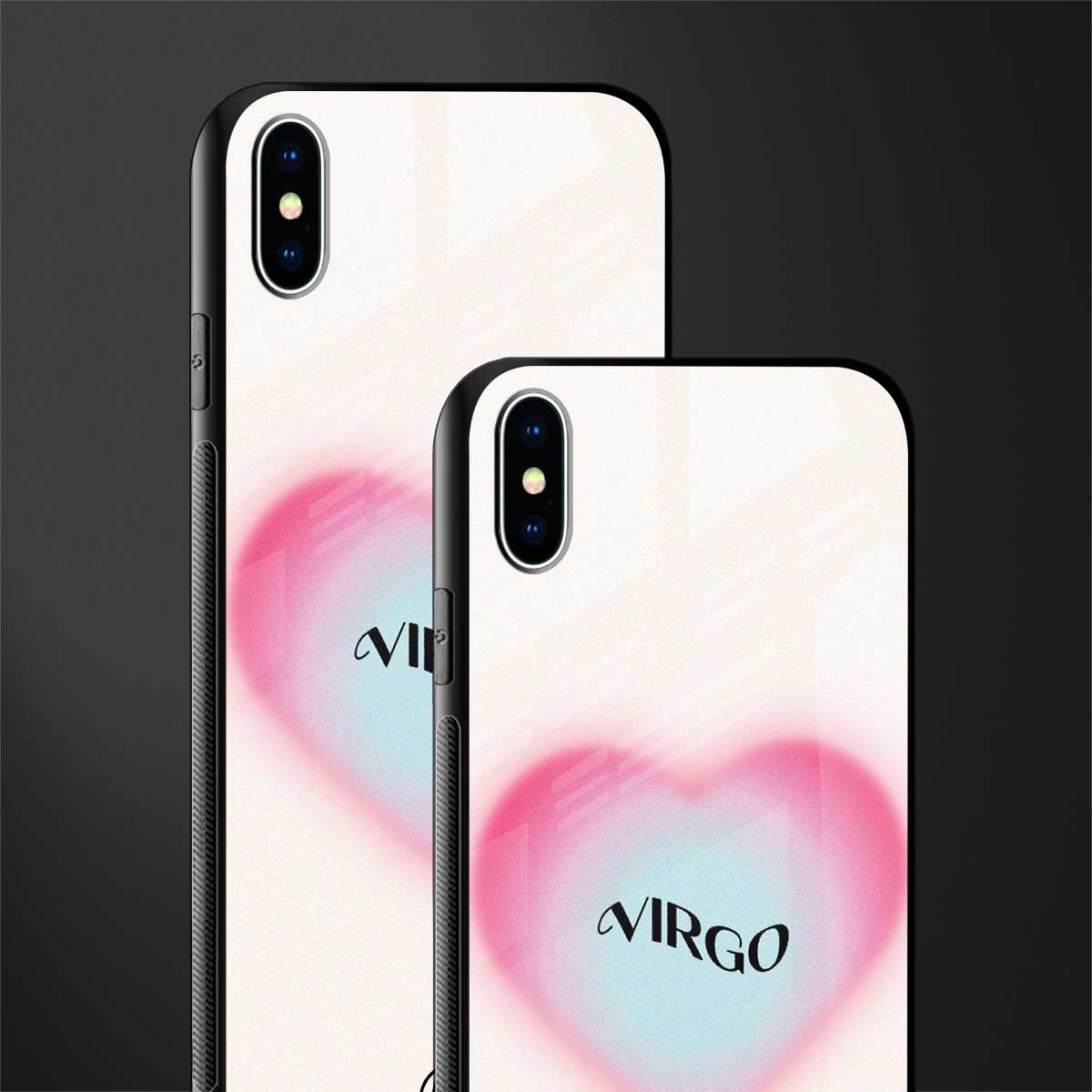 virgo minimalistic glass case for iphone xs max image-2