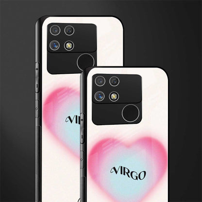 virgo minimalistic back phone cover | glass case for realme narzo 50a