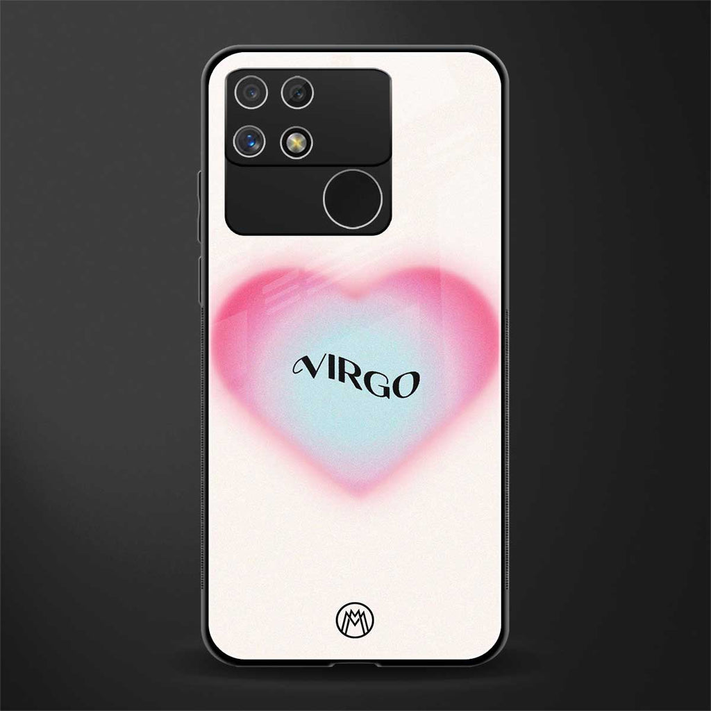 virgo minimalistic back phone cover | glass case for realme narzo 50a