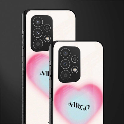 virgo minimalistic back phone cover | glass case for samsung galaxy a23