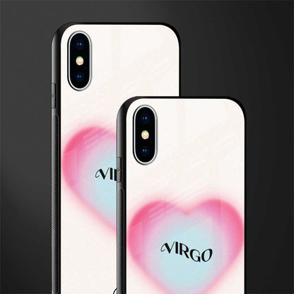 virgo minimalistic glass case for iphone xs image-2