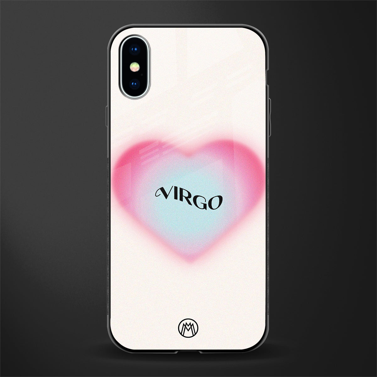 virgo minimalistic glass case for iphone x image