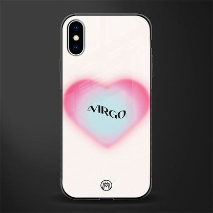 virgo minimalistic glass case for iphone x image
