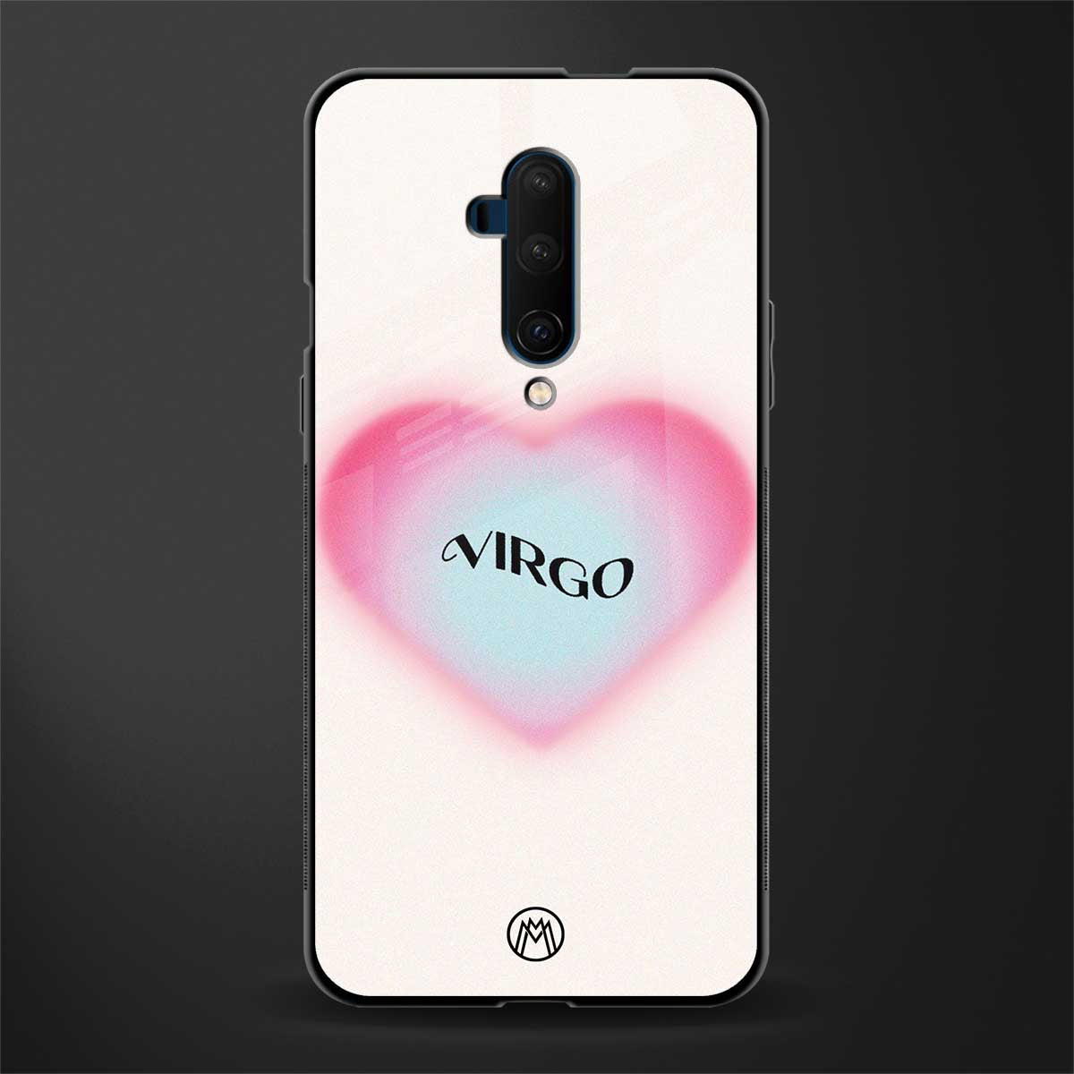 virgo minimalistic glass case for oneplus 7t pro image