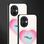 virgo minimalistic back phone cover | glass case for oppo f21 pro 5g