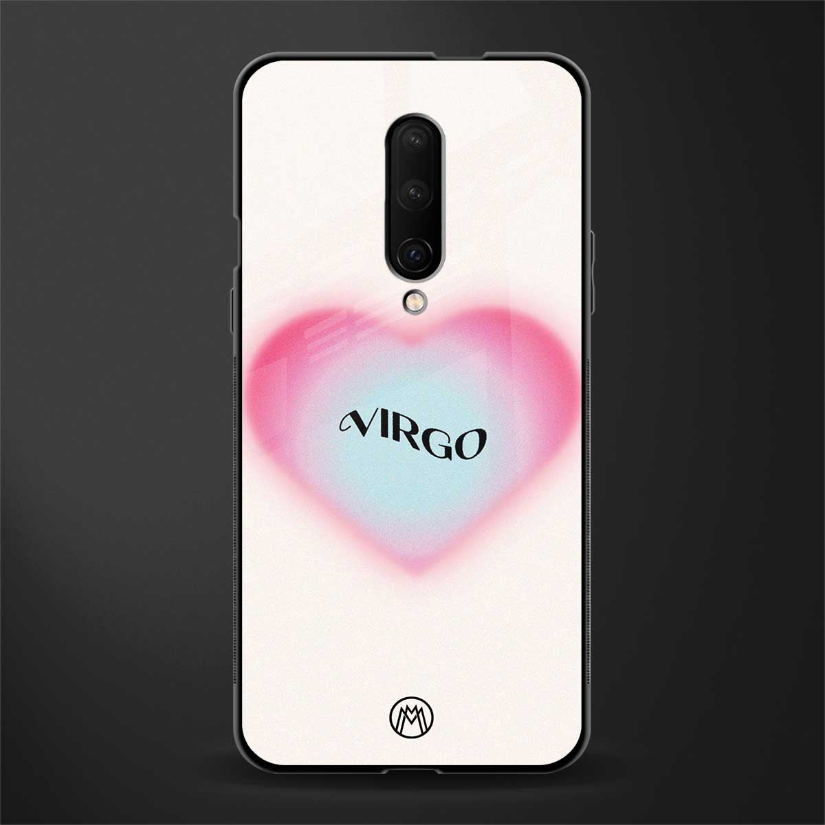 virgo minimalistic glass case for oneplus 7 pro image