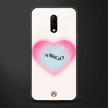 virgo minimalistic glass case for oneplus 7 image