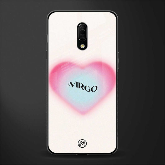 virgo minimalistic glass case for oneplus 7 image