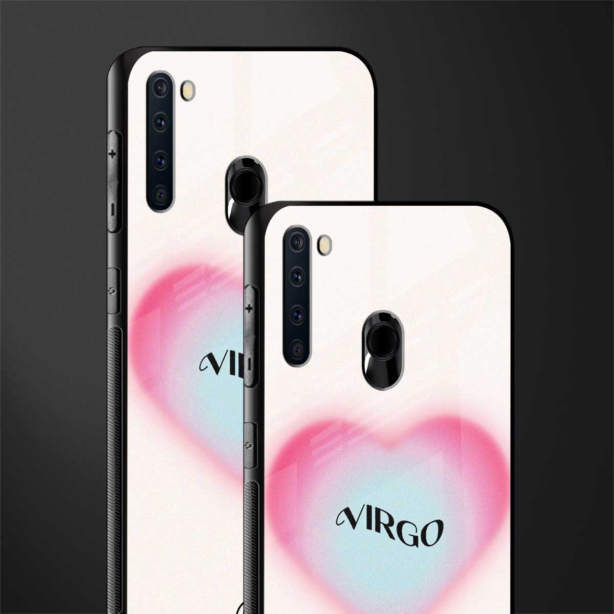 virgo minimalistic glass case for samsung a21 image-2