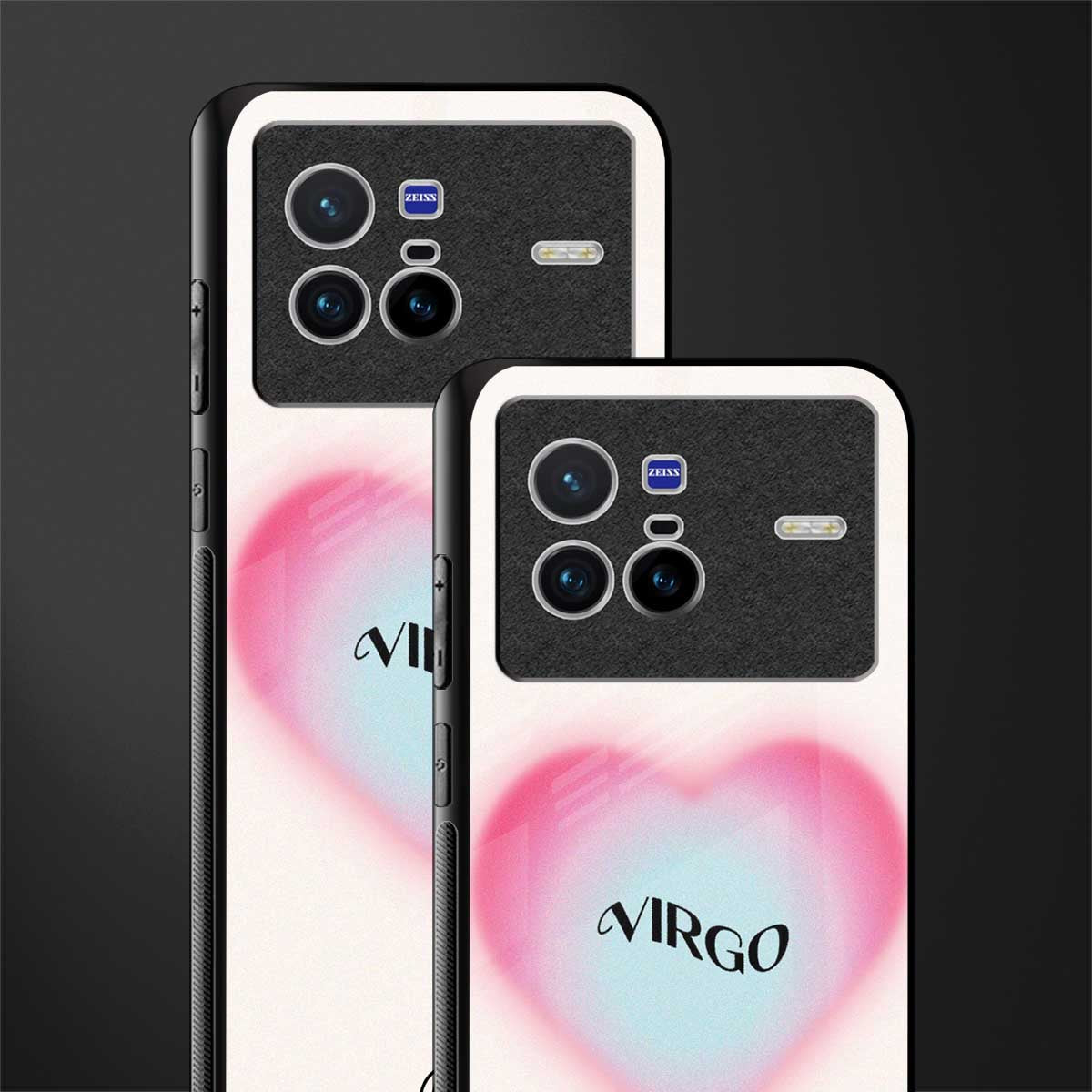 virgo minimalistic glass case for vivo x80 image-2