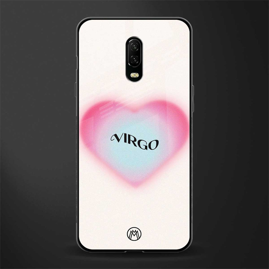 virgo minimalistic glass case for oneplus 6t image