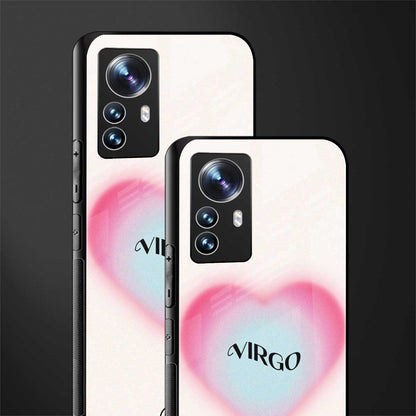 virgo minimalistic back phone cover | glass case for xiaomi 12 pro