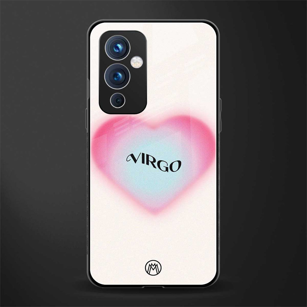 virgo minimalistic back phone cover | glass case for oneplus 9