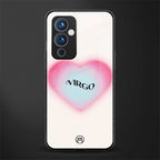 virgo minimalistic back phone cover | glass case for oneplus 9