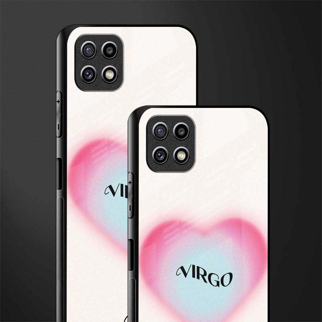 virgo minimalistic back phone cover | glass case for samsung galaxy f42