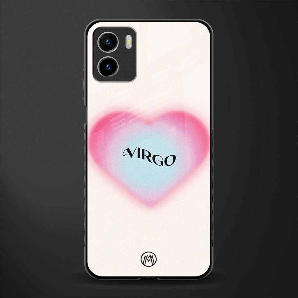 virgo minimalistic back phone cover | glass case for vivo y72